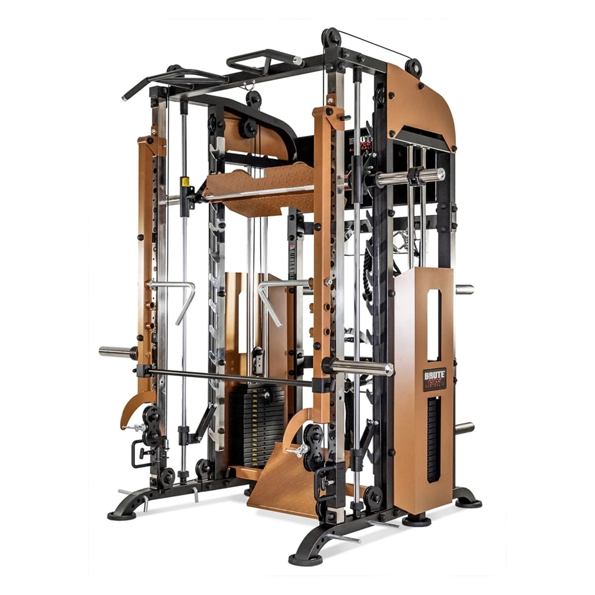 COOLBABY 360PTX Functional Trainer: Premium All-in-One Home Gym with Jammer Arm System and Smith Machine - COOLBABY