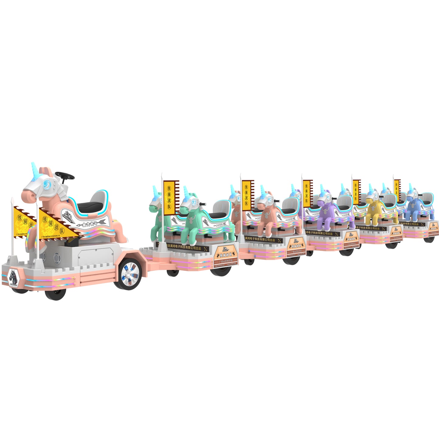 Entertainment Device Amusement Park Facilities Kiddie Ride On Car Kids Small Sightseeing Tourist Electric Train - COOLBABY