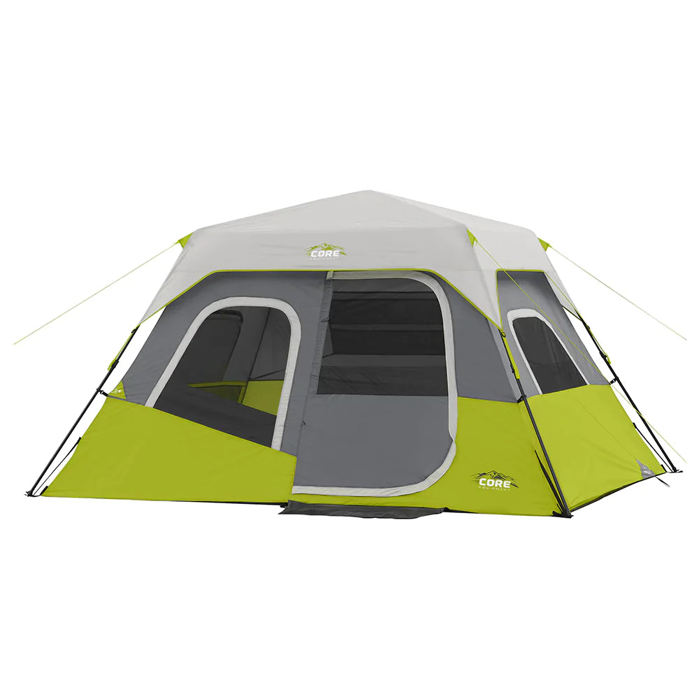 COOLBABY 6-Person Instant Cabin Tent 11' x 9' – Easy Setup, Weather-Resistant, and Ventilated - COOLBABY