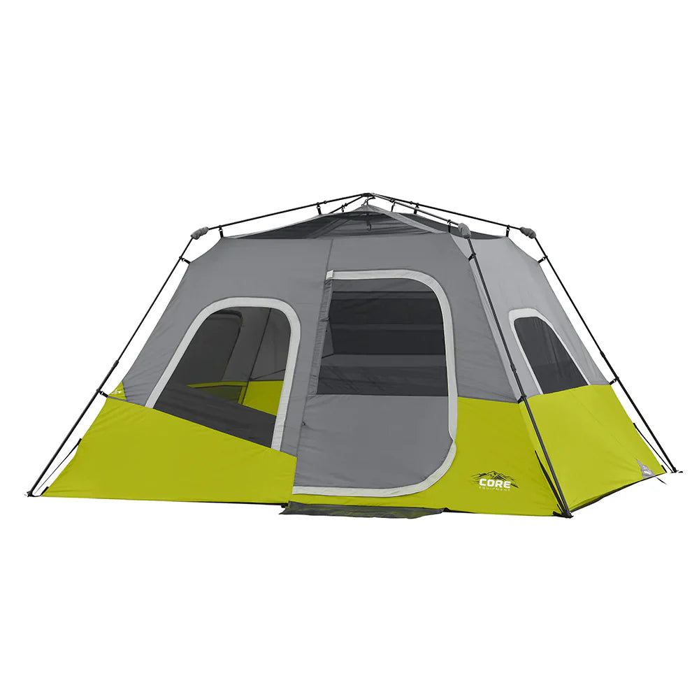 COOLBABY 6-Person Instant Cabin Tent 11' x 9' – Easy Setup, Weather-Resistant, and Ventilated - COOLBABY