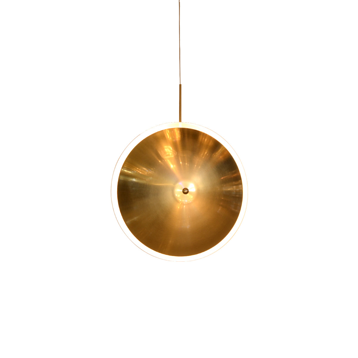 Modern Hanging Light LED Cymbal Vertical - GOLD