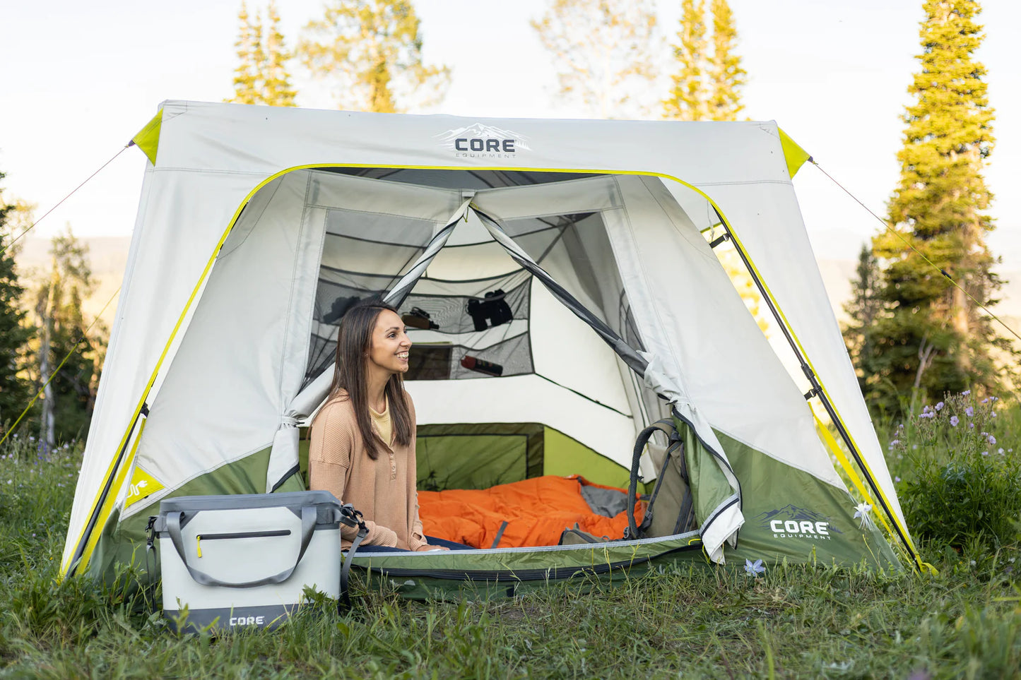 COOLBABY 4-Person Instant Cabin Tent with H20 Block Technology for Quick Setup and Weather Protection - COOLBABY