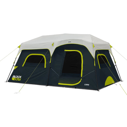 COOLBABY 9-Person Instant Cabin Tent with BlockOut Technology - Weatherproof & Easy Setup - COOLBABY