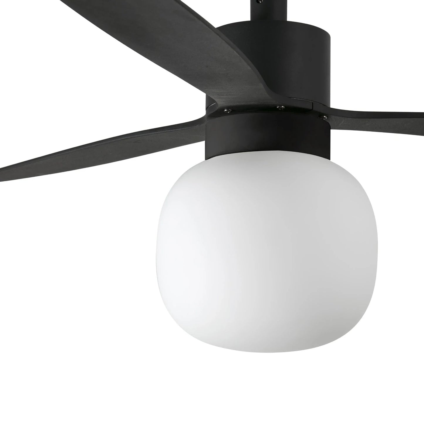 3 Blades Ceiling Fan Ø132cm Light Integrated, Remote Control Included And 6 Adjustable Speeds