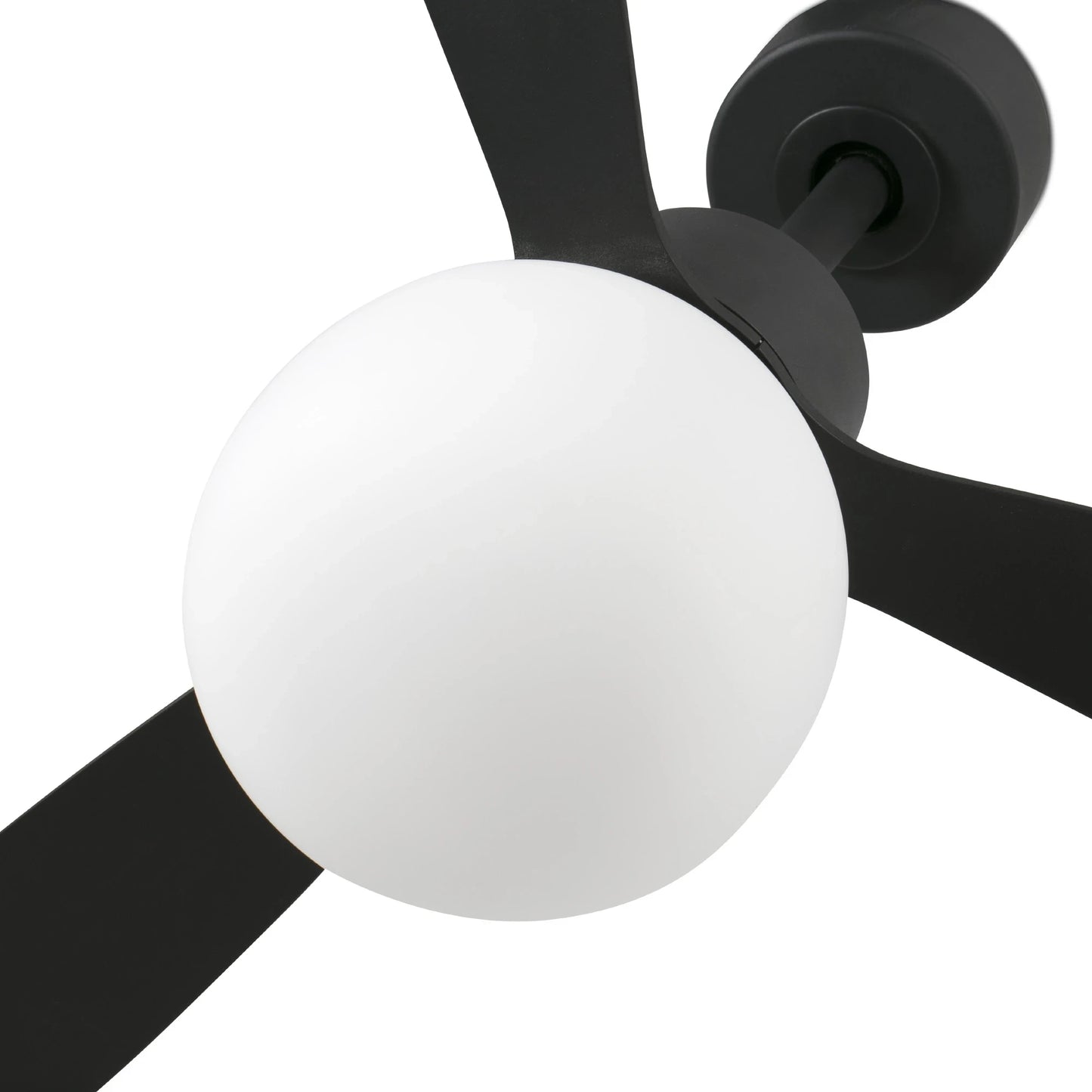 3 Blades Ceiling Fan Ø132cm Light Integrated, Remote Control Included And 6 Adjustable Speeds