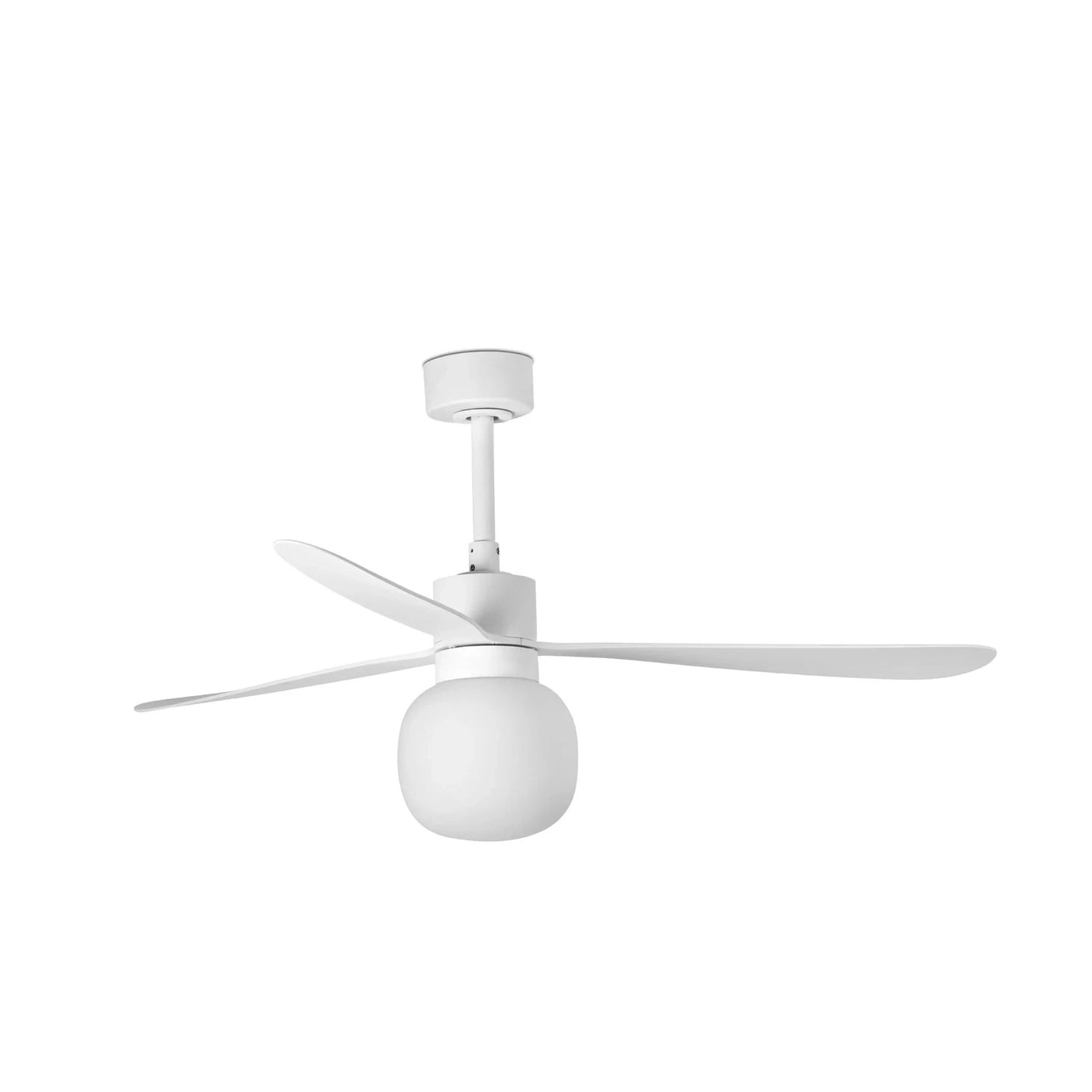 3 Blades Ceiling Fan Ø132cm Light Integrated, Remote Control Included And 6 Adjustable Speeds