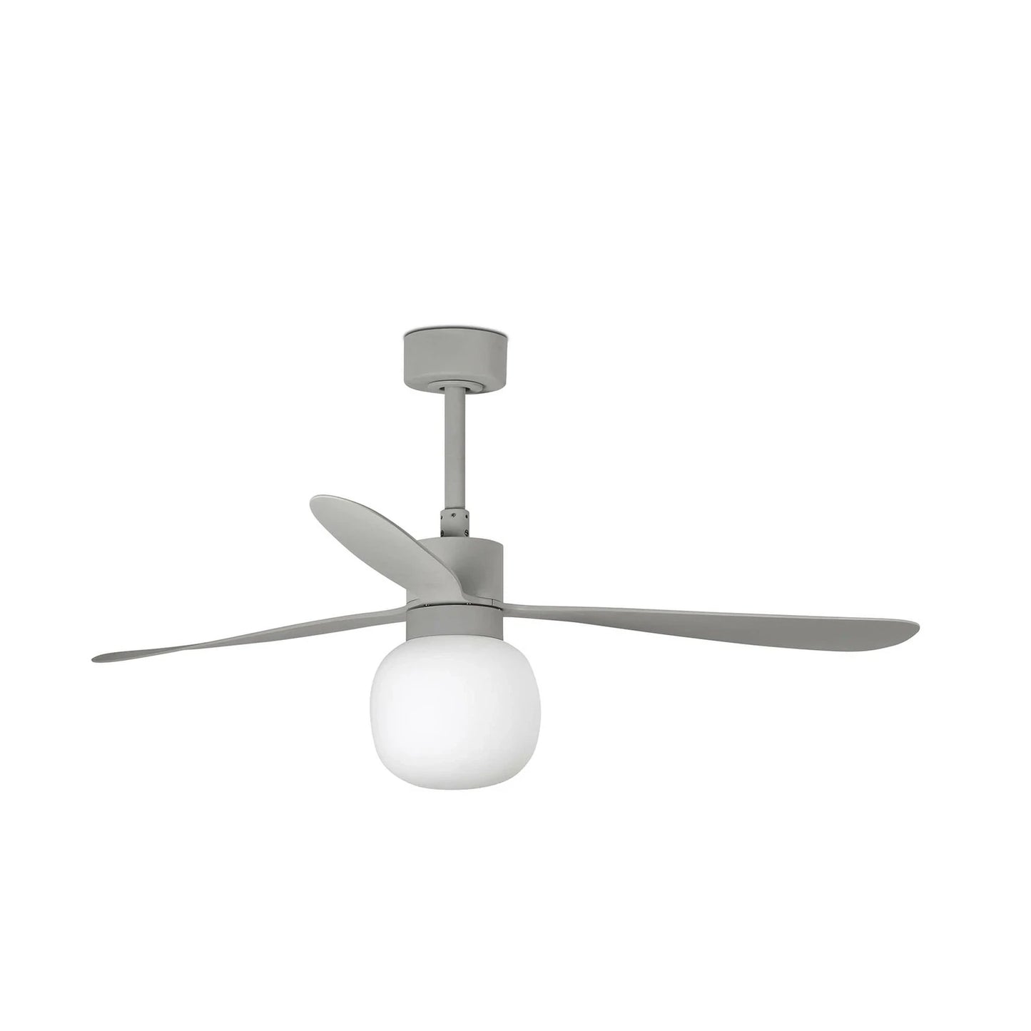 3 Blades Ceiling Fan Ø132cm Light Integrated, Remote Control Included And 6 Adjustable Speeds