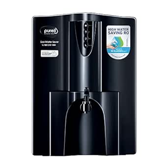 Water Saver Mineral RO+UV+MF AS wall mounted/Counter top Black 10L Water Purifier - COOLBABY