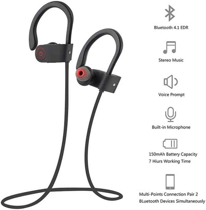 Coolbaby VVAG83 Es-F2 In-Ear Bluetooth Headset With Mic Black - COOL BABY