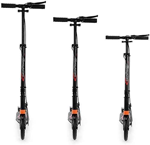 COOLBABY Adult Foldable Scooter 200MM Big Wheels Adult Kick Scooter, with Disc Brakes, with Double Shock Absorption System, Up To 150kg - COOLBABY