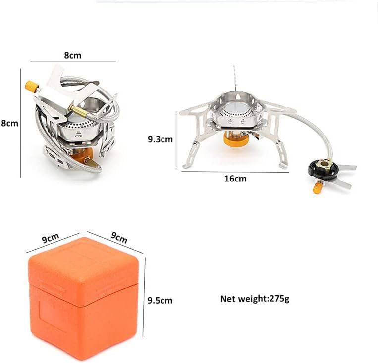 Coolbaby WSTT686 3500w camping stove, burner camping stove compact portable foldable outdoor cooker, windproof, and piezo ignition, - COOL BABY