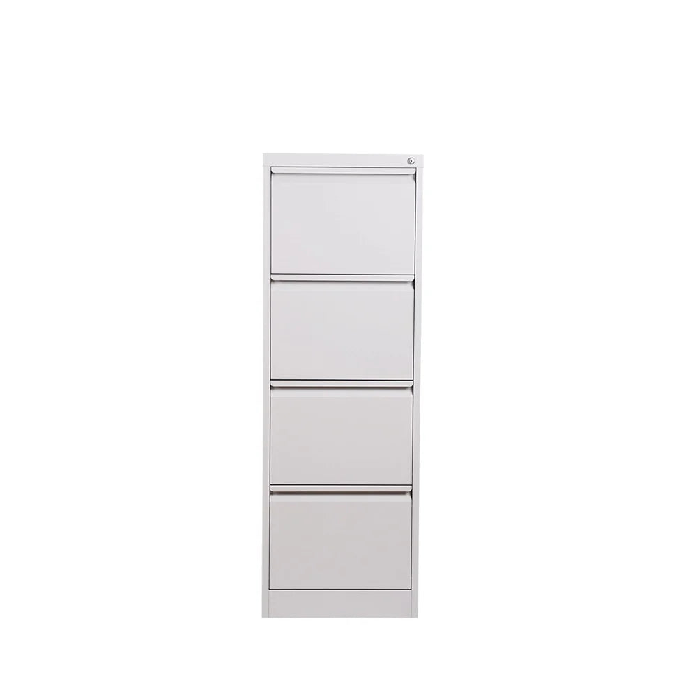 COOLBABY Dynamo White 4-Drawer File Cabinet - Secure and Durable Storage for Commercial Spaces - COOLBABY