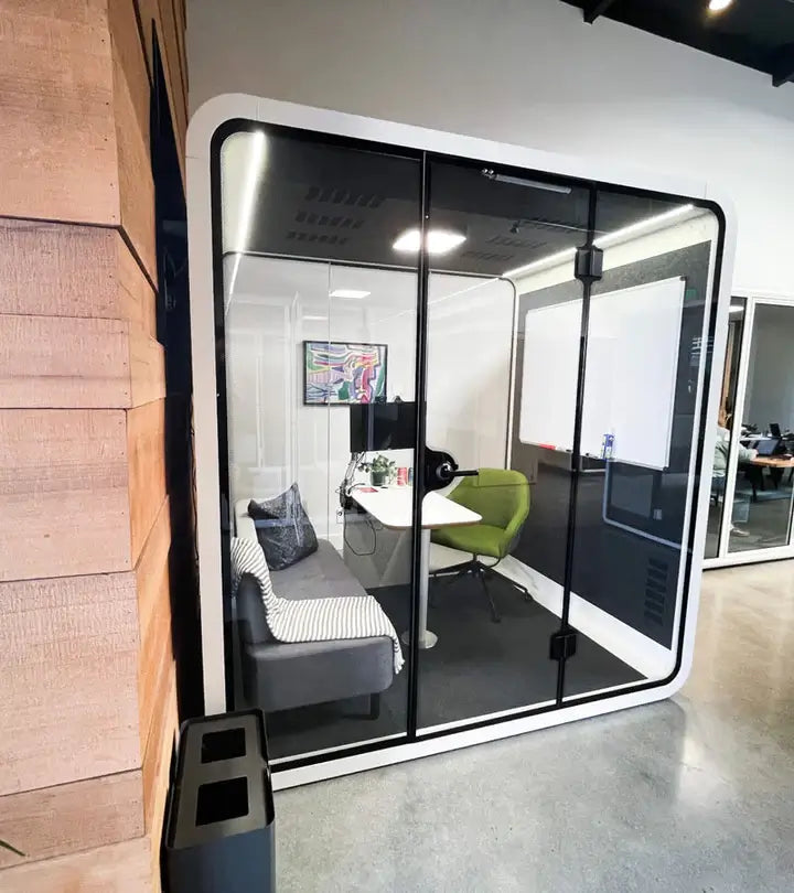 Quartet Silence Booth, 4 Person Silence Pod, Office Soundproof Booth - COOLBABY