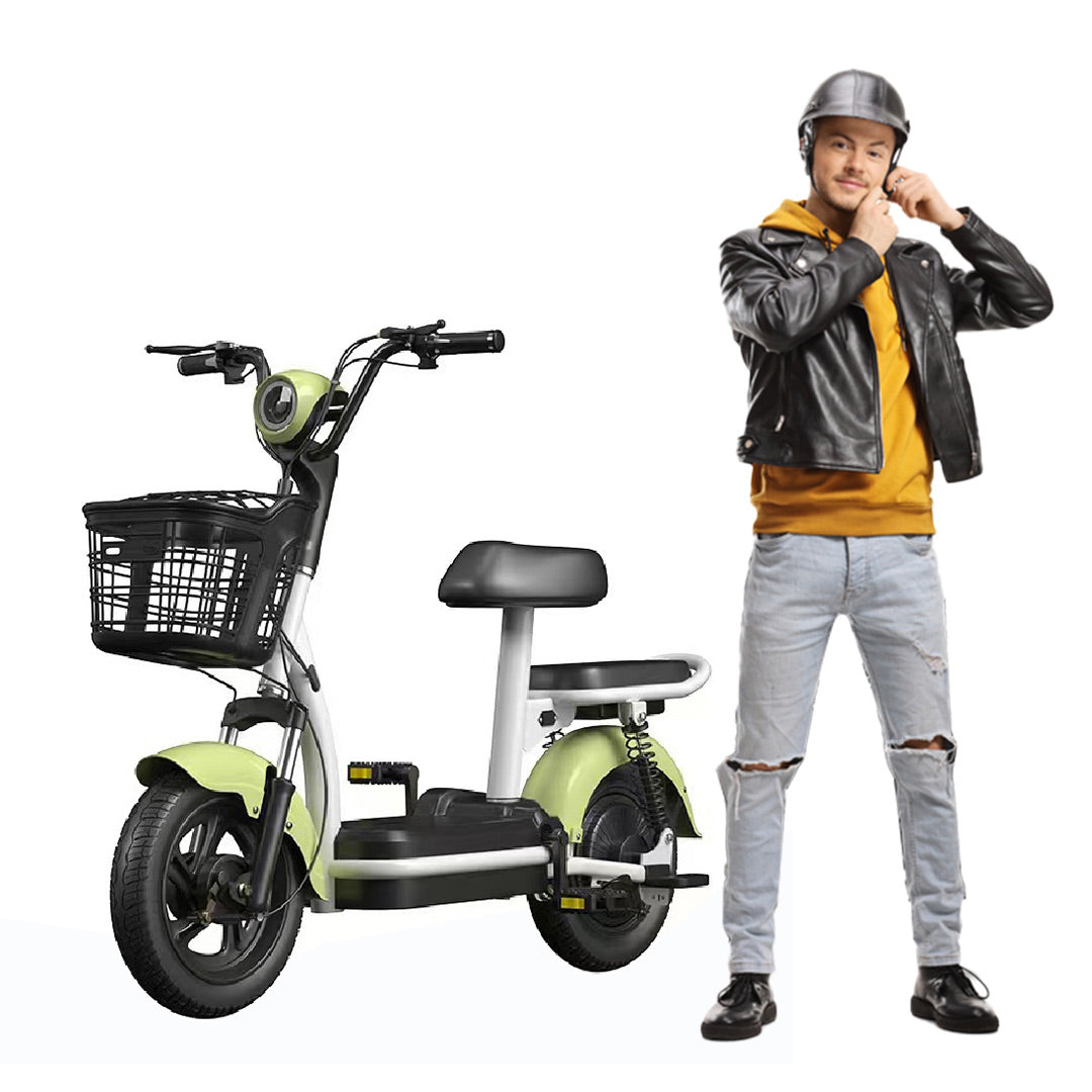 Mega Wheels Porta CX: Versatile 2-Seater Electric Scooter Bike with Pedal Assist - COOLBABY