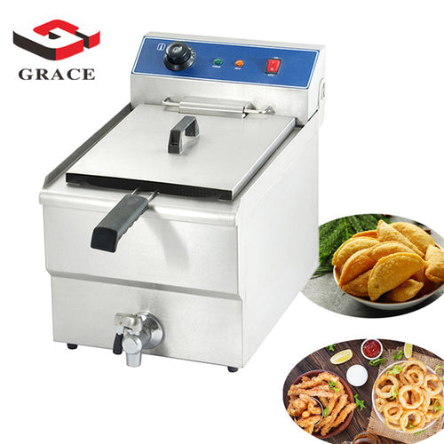 22L Commercial Electric Turkey Deep Fryer With Front Drain