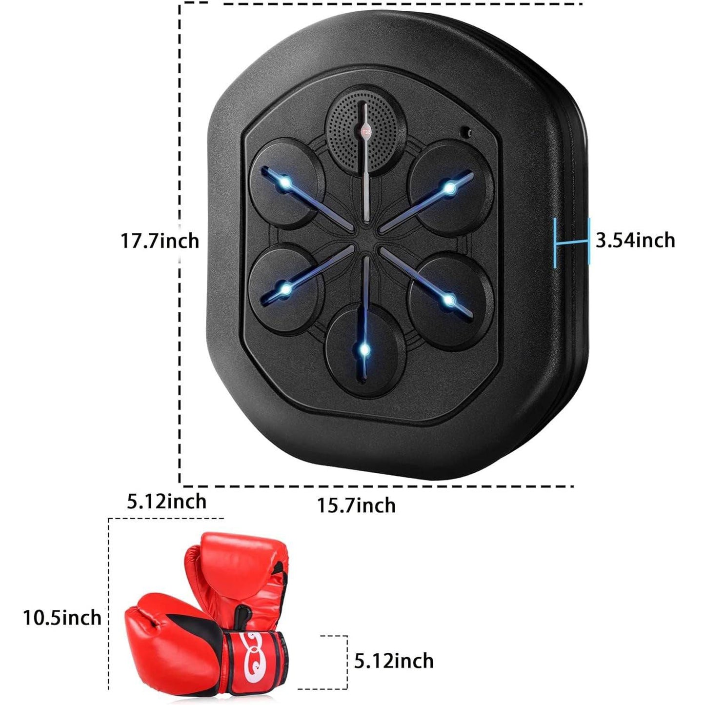COOLBABY Boxing Machine,Can Connect to Bluetooth Smart Music Boxing Machine with 2 Pairs of Boxing Gloves - COOL BABY