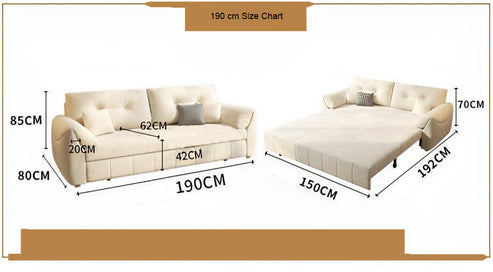 Sofa Bed Retractable Couch, Sofa Convertible Bed. - COOLBABY