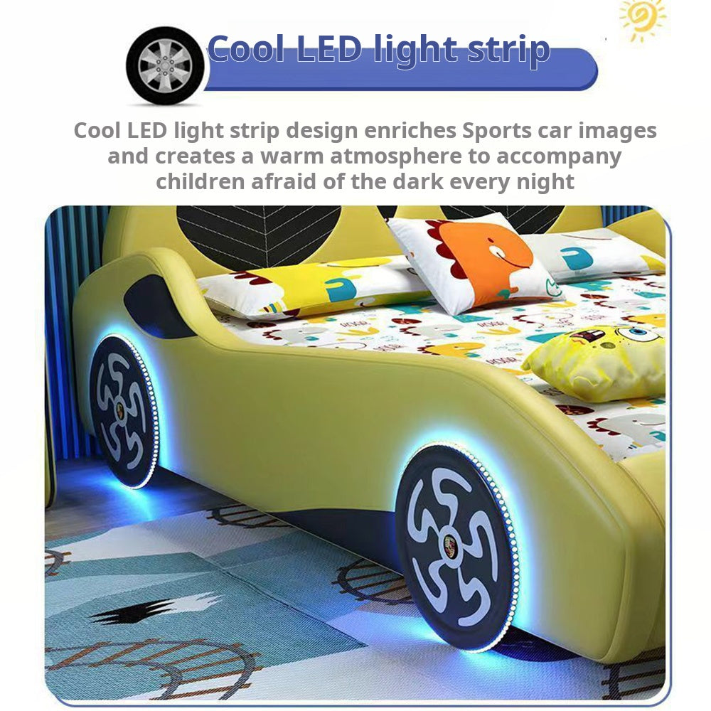 COOLBABY ZLJ1131 Children's Bed Boys Bed Car Style Single Bed