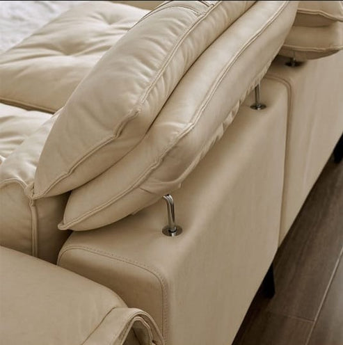 Comfort wide L shape chaise Longue double and single. - COOLBABY