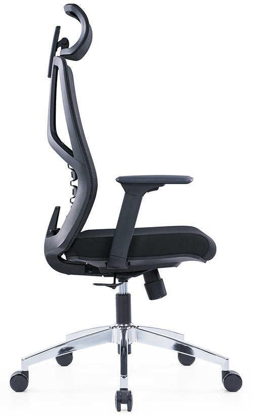 High Back Ergonomic Swivel Chair, Black Mesh Office Chair