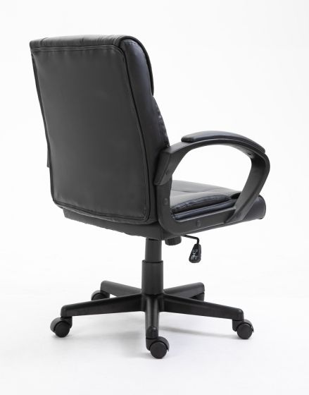 Basics Ergonomic PU Chair - Black Office Chair - COOLBABY