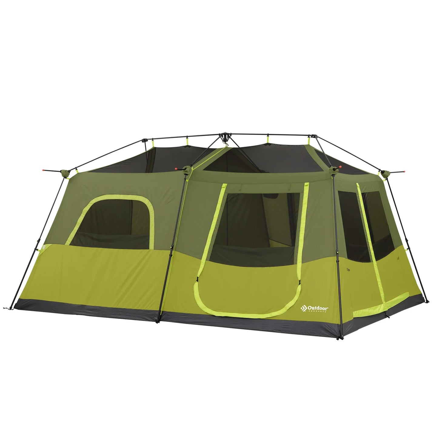 COOLBABY 10-Person Instant Cabin Tent with Extended Eaves and Easy 2-Minute Setup - COOLBABY