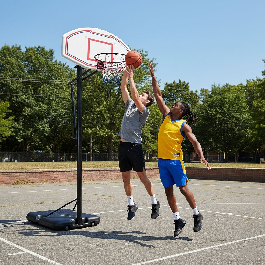 Portable Adjustable Basketball Hoop 44 Inch | Height Adjustable Outdoor Basketball System