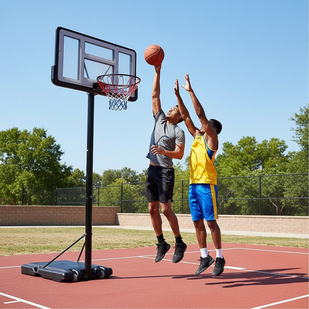 Adjustable Basketball Hoop Stand | Shatterproof Polycarbonate Basketball System