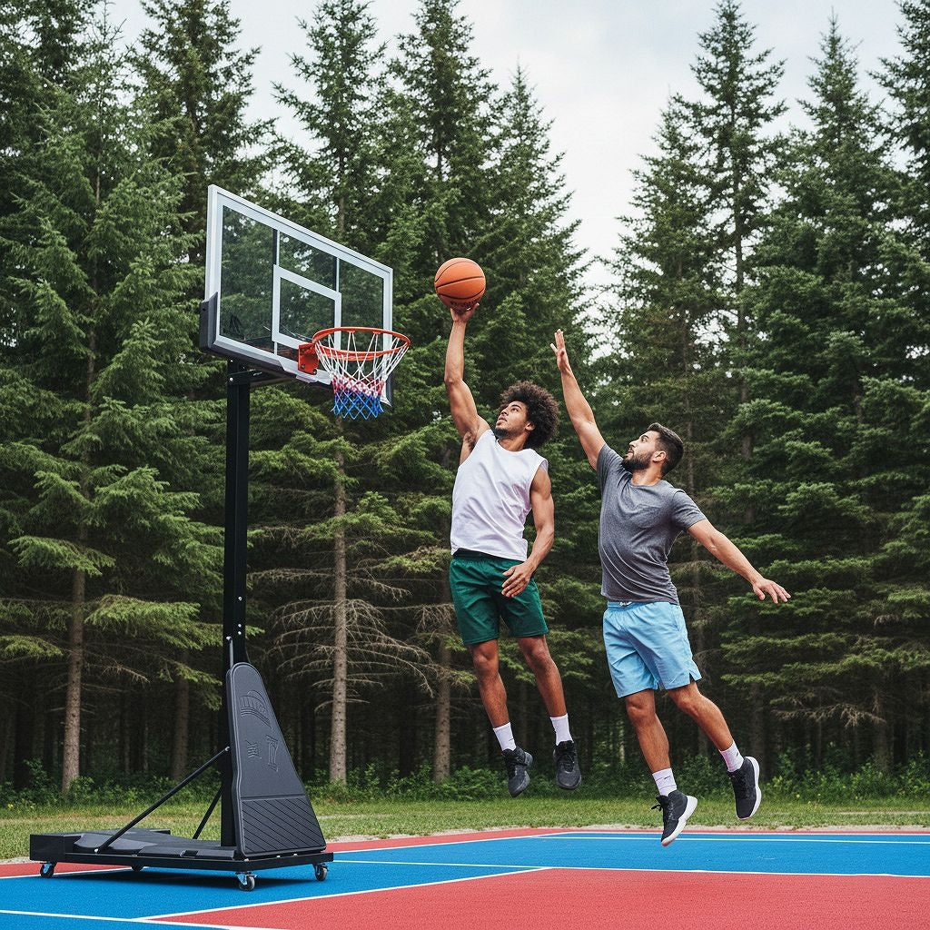 Heavy-Duty Adjustable Basketball Hoop | 136cm Backboard & 130kg Steel Base