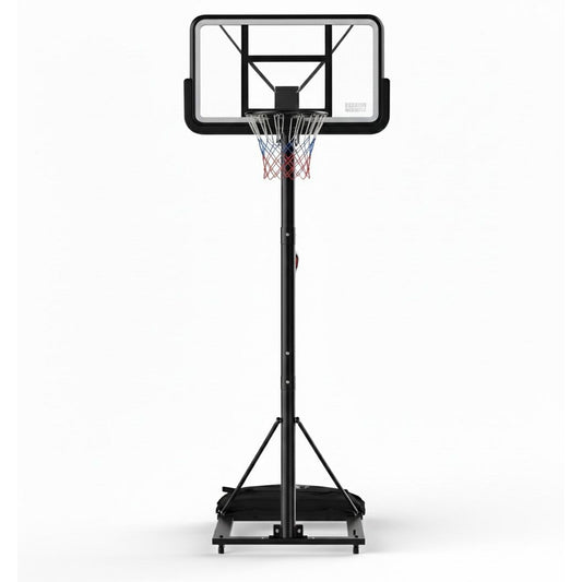 Adjustable Basketball Hoop with Polycarbonate Backboard | Outdoor Steel Basketball System