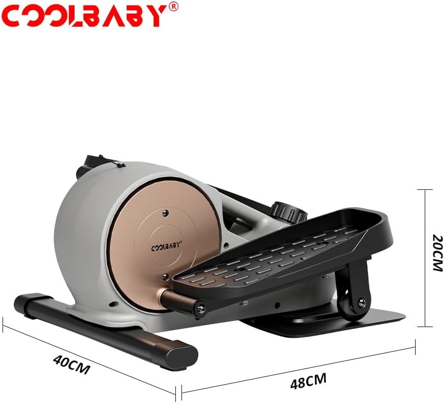COOLBABY Under Desk Elliptical,Magnetic Ellipse Leg Exerciser - COOLBABY
