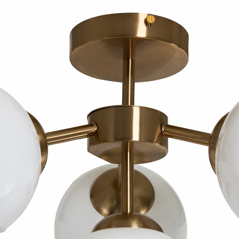 4-Piece Ceiling Lamp Set, Copper