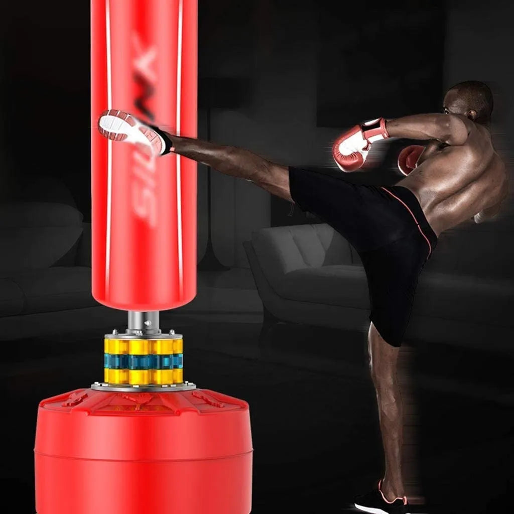 Standing Boxing Punch Bag for Home Use - MF-0760 with Vibration Function and Stabilized Base - COOLBABY