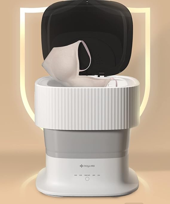 Portable Washing Machine, Foldable Mini Small Washer for Baby Clothes, Underwear or Small Items, Suitable for Apartment, Laundry, Camping, RV, Travel