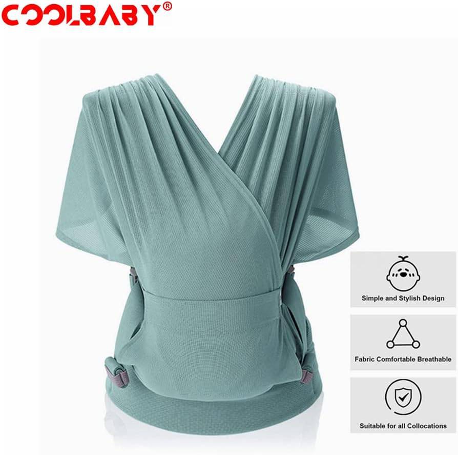 COOLBABY SSZ-YEBD02 Hands-Free Comfort Baby Scarf for On-the-Go - COOL BABY