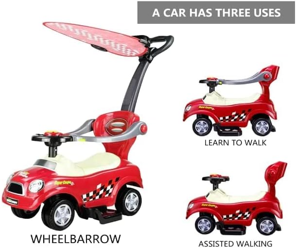 Generic Cool Baby 3-in-1 Ride-On Toy for Kids – Multi-Function Toddler Activity Car, Push Walker, and Ride-On Vehicle – Fun and Safe Indoor/Outdoor Toy for Boys and Girls (Unisex)