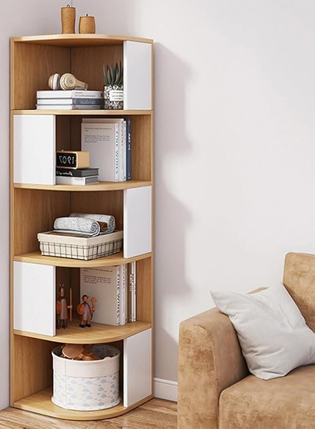 5 Tier Creative Corner Shelf Book Stand Rack - COOLBABY