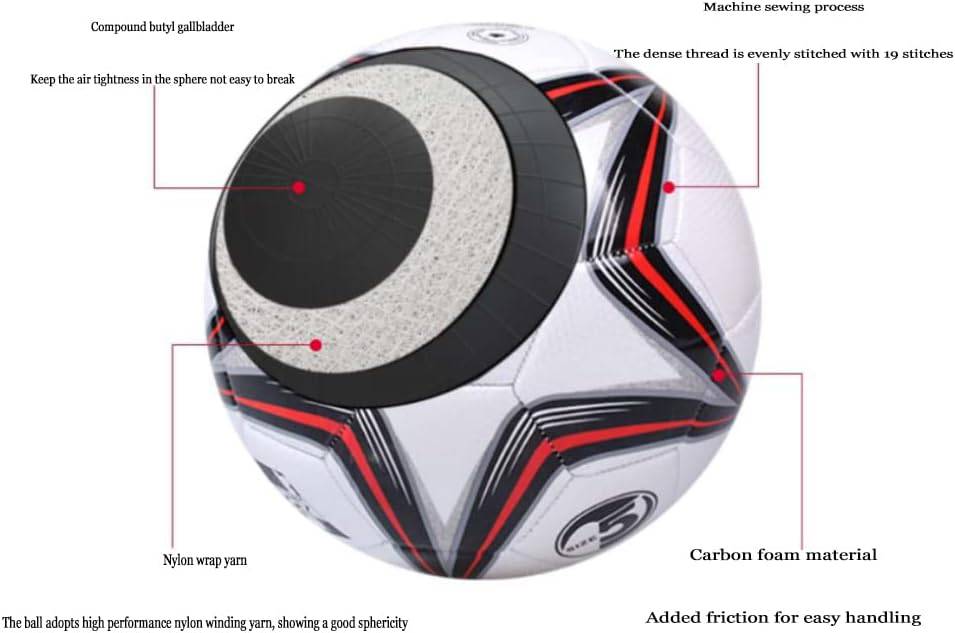 COOLBABY CRZQ5 Explosion-proof football, adult training no.5 football, diameter 21.5cm,Great Gift for Boys and Girls - Perfect for Outdoor & Indoor Match or Game-1 - COOL BABY