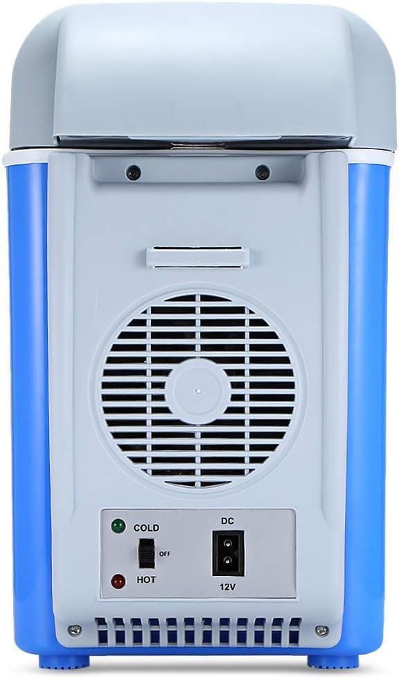 Premium quality Car Portable Mini Fridge with 12V DC 7.5 L Car fridge Portable Refrigerator Freezer Fridge Cooler For Car, RV, Fishing, Camping, Travel, Outdoor or Home Use, with Straps - COOLBABY