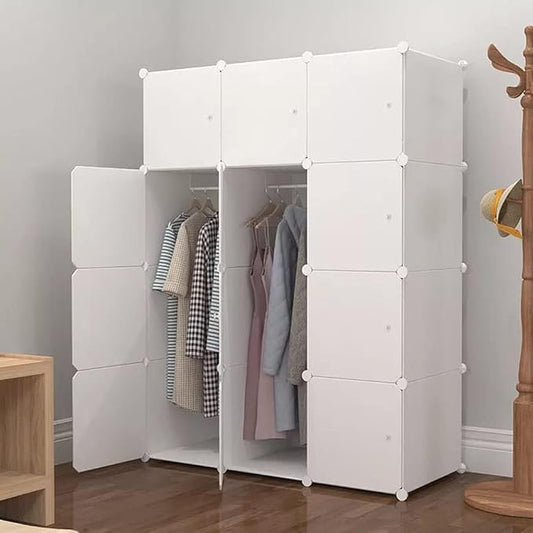 Portable storage cabinet cupboard for hanging clothes - COOLBABY