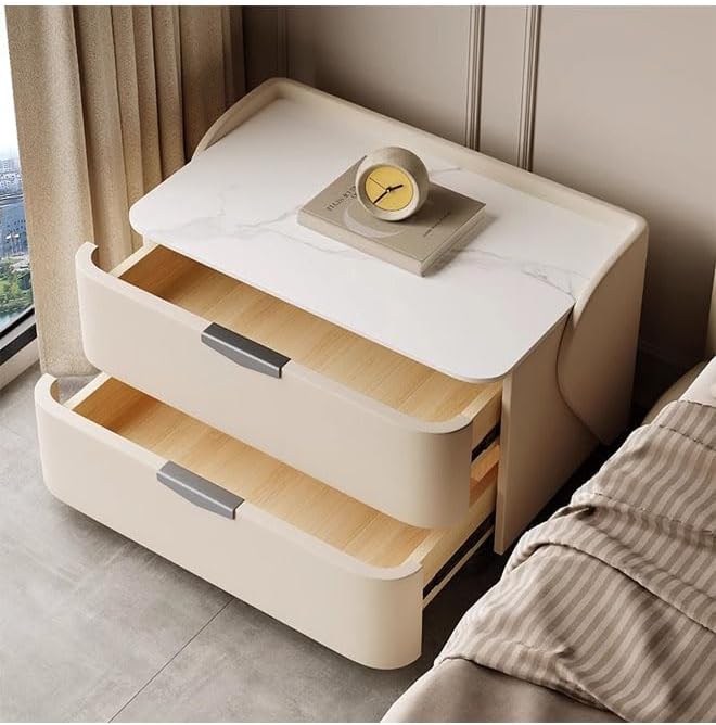 Modern Bedside Table Luxury Nightstands Multifunction Nightstand For Bedroom