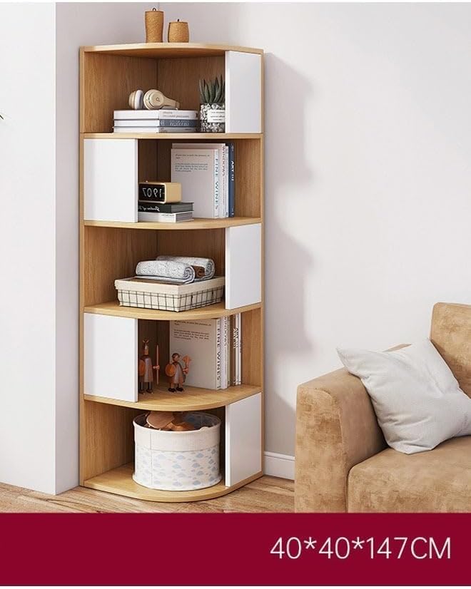 5 Tier Creative Corner Shelf Book Stand Rack