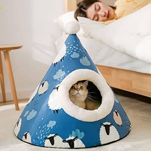 COOLBABY WHD3207 Triangle House Cat House Cat Closed Pet House - COOL BABY