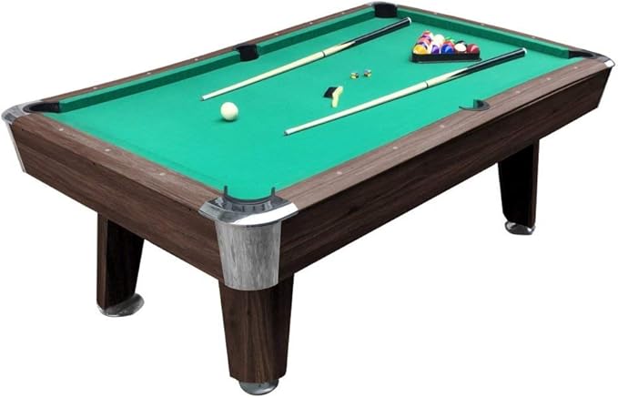 8-ft billiard table, Pool game table - Green - COOLBABY