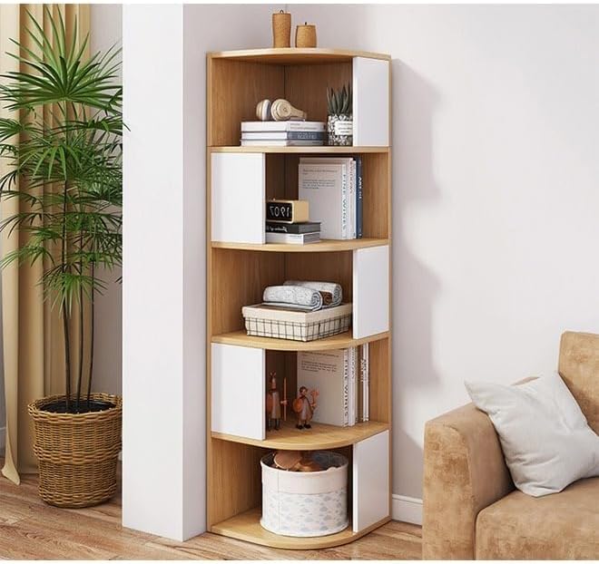 5 Tier Creative Corner Shelf Book Stand Rack