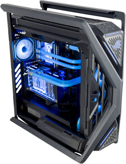 ASUS ROG Hyperion Custom Water Cooled Gaming PC: Ryzen 9 7950X3D, RX 7900 XT - COOLBABY