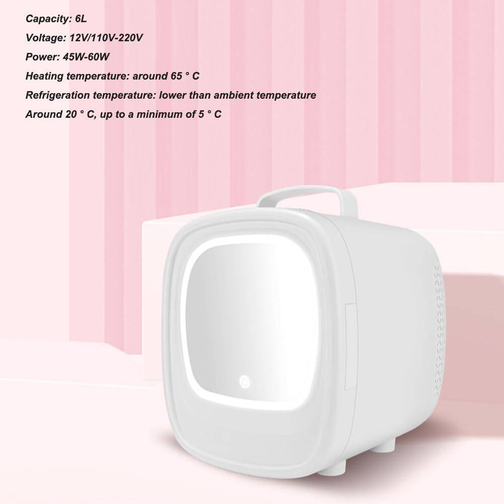 COOLBABY XQQ-CZMZBX Chic Mini Beauty Refrigerator with Makeup Mirror - COOL BABY