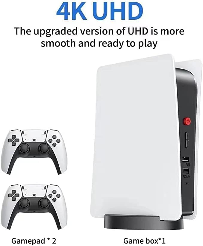 M5 Game Console with 2.4G Wireless Controller | 4K HD Output | Retro Gaming Station with Up to 15,000 Classic Games - COOLBABY