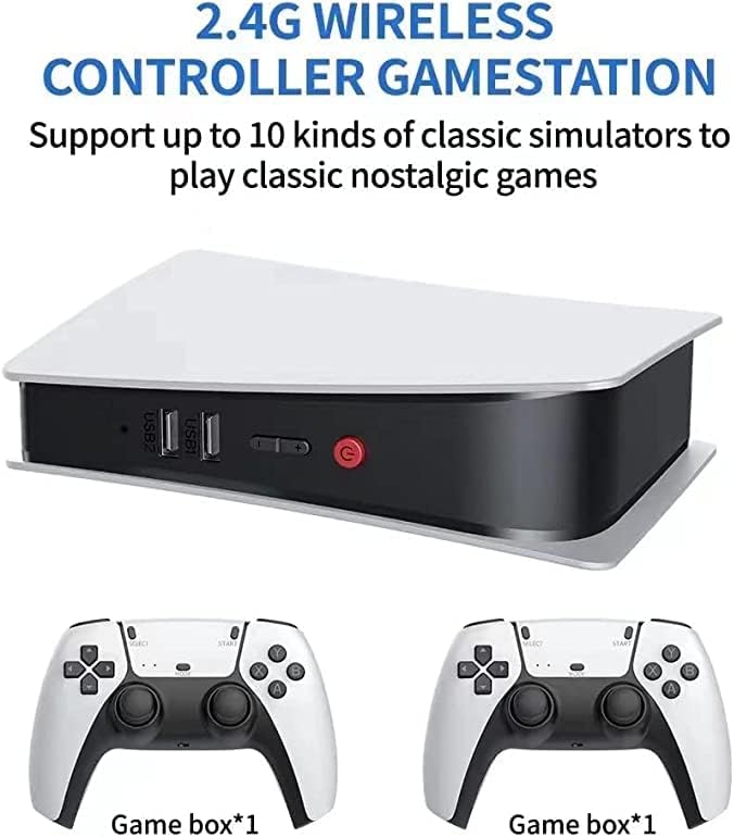M5 Game Console with 2.4G Wireless Controller | 4K HD Output | Retro Gaming Station with Up to 15,000 Classic Games - COOLBABY