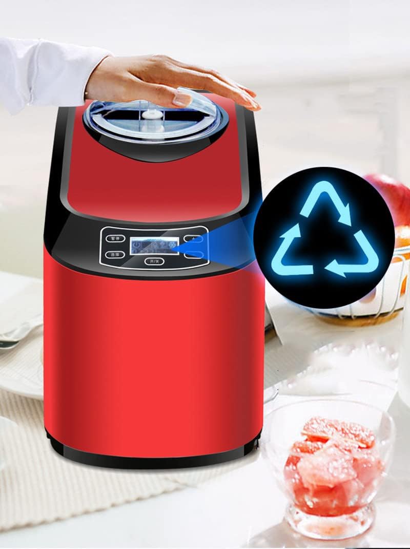 Ice Maker Machine for Countertop, Portable Ice Cube Makers, Make 26 lbs ice in 24 hrs,Ice Cube Ready in 6-8 Mins with Ice Scoop and Basket for Home/Office/Bar,Red - COOLBABY